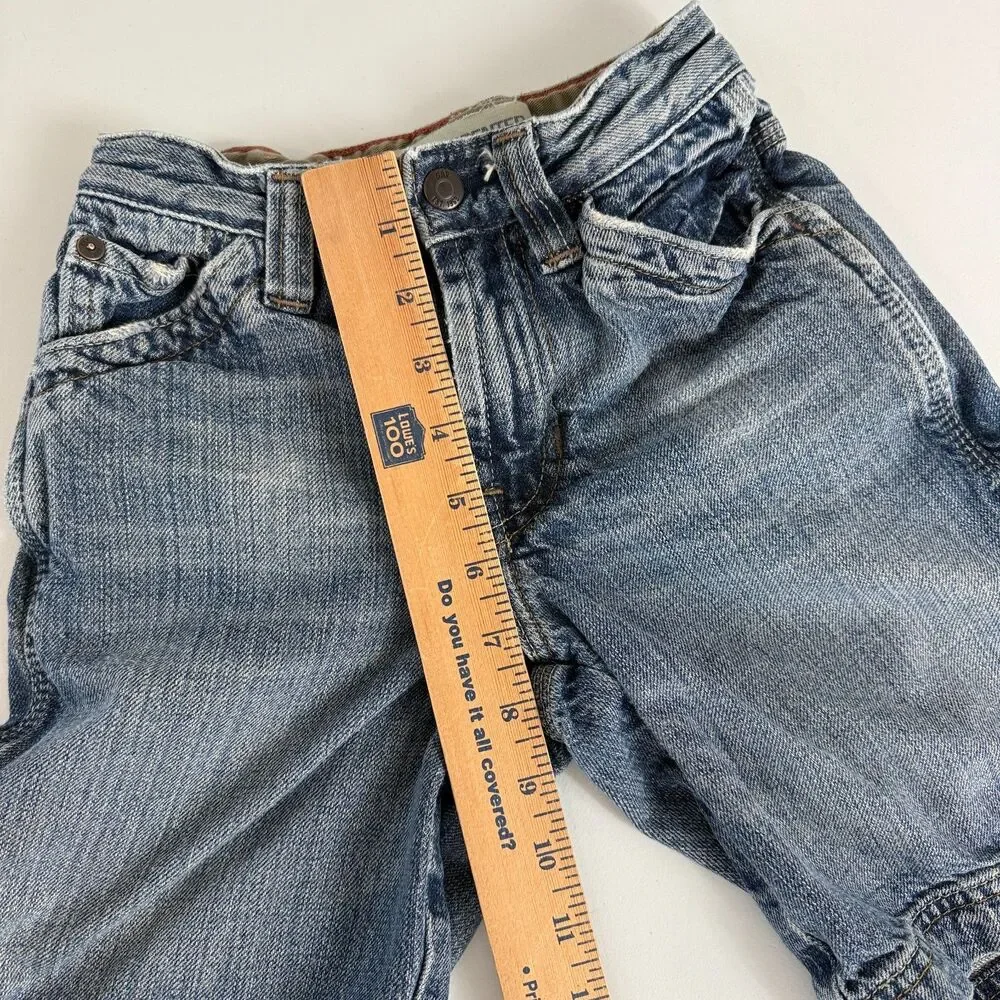 Gap Kids Boys Denim Carpenter Blue Jean Shorts 100% Cotton Size 7 Slim